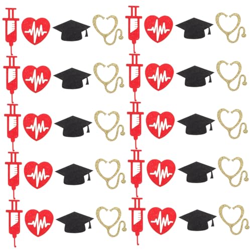 Mobestech 1 Packung Konfetti für die Abschluss saison Lieferungen Grad Willkommen Partydekoration für die medizinische Fakultät Krankenschwester-Party-Tischdekoration Papier Mobestech 1 Packung Konfetti für die Abschluss saison Lieferungen Grad Willkommen Partydekoration für die medizinische Fakultät Krankenschwester-Party-Tischdekoration Papier von Mobestech