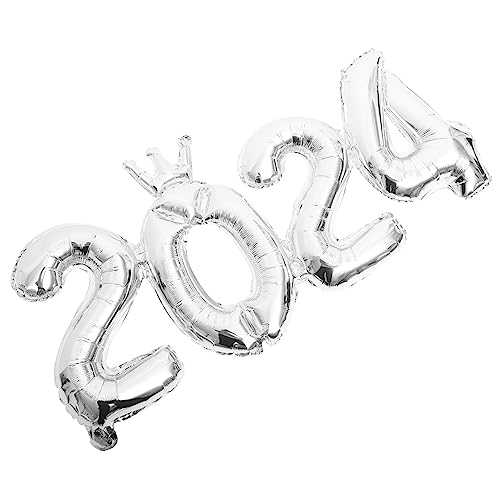 Mobestech 1 Satz 2024 Ballondekoration Erste Dekorationen Für Hi Willkommen Geburtstagsnummer Abschluss Und Mit Folienballons Ö Groß Vorabend Led Jahre Aluminiumfolie Silver von Mobestech