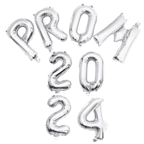 Mobestech 1 Satz 2024 Partydekorationsballons Vorabend Folienballons Rosa Grad Und Party-Layout-Requisiten Luftballons Requisiten für die Abschlussfeier Aluminiumfolie Silver von Mobestech