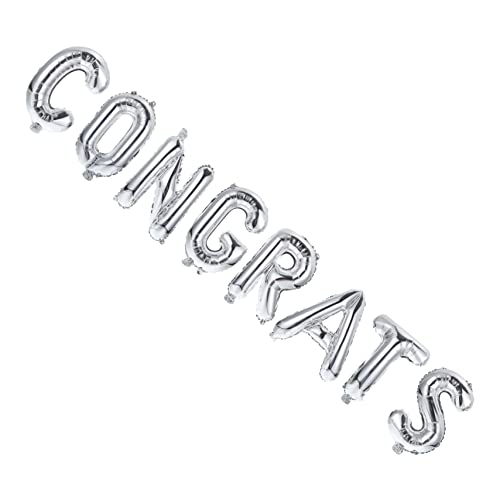Mobestech 1 Satz Ballon aus Aluminiumfolie Ö Grad Abschlussballonverzierung Dekoration Rosa abschlussfeier ballon set luftballons set party sachen Abschluss-Design-Ballon Partyballons Silver von Mobestech