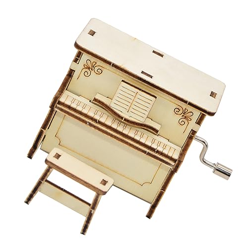 Mobestech 1 Satz DIY Spieluhr Kreatives Klavier Modell Holz mit Musik für Kleine Bastler Kreativität und Vorstellungskraft von Mobestech