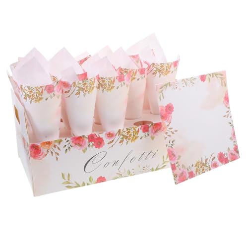 Mobestech 1 Satz Konfetti Kegelhalter mit Tray Papierblütenkonen für Hochzeiten und Partys Design für Kleine Sträuße und Süßigkeiten Diy Dekoration für Unvergessliche Anlässe Mobestech 1 Satz Konfetti Kegelhalter mit Tray Papierblütenkonen für Hochzeiten und Partys Design für Kleine Sträuße und Süßigkeiten Diy Dekoration für Unvergessliche Anlässe von Mobestech