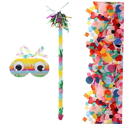 Mobestech 1 Satz Pinata Set mit Stick Augenmaske und Konfetti für Kindergeburtstag Partys und Festivals Farbenfrohe Requisiten für Unvergessliche Feiern Mobestech 1 Satz Pinata Set mit Stick Augenmaske und Konfetti für Kindergeburtstag Partys und Festivals Farbenfrohe Requisiten für Unvergessliche Feiern von Mobestech
