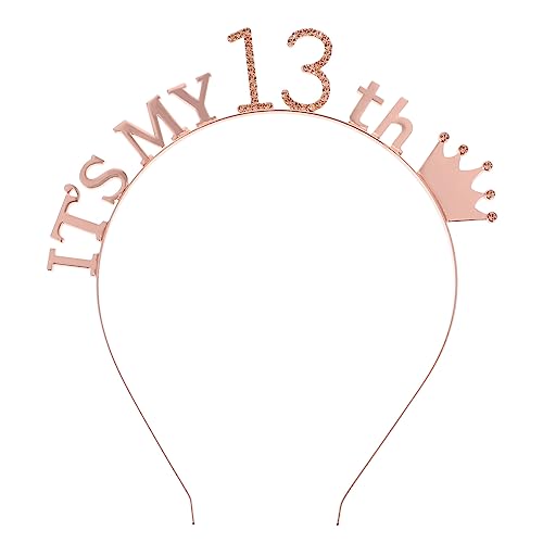 Mobestech 1 Stück Geburtstag Stirnband 13 Tiara Königin Kronen Damen Stirnbänder Tiaras Mädchengeburtstag Geburtstag Kopfschmuck Haarbänder Für Mädchen Quinceanera Haarband Golden Legierung Mobestech 1 Stück Geburtstag Stirnband 13 Tiara Königin Kronen Damen Stirnbänder Tiaras Mädchengeburtstag Geburtstag Kopfschmuck Haarbänder Für Mädchen Quinceanera Haarband Golden Legierung von Mobestech