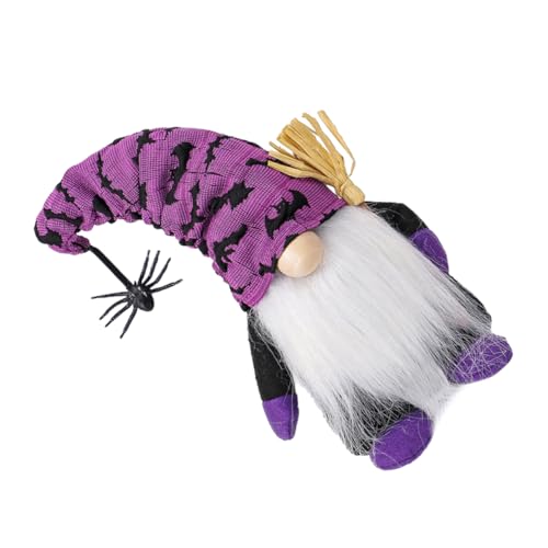 Mobestech 1 Stück Halloween Deko Puppe mit Spinnen und Fledermaus Muster Gruselige Gesichtslose Dwarf Figur für Tischdekoration für Halloween Feiern und Partys Mobestech 1 Stück Halloween Deko Puppe mit Spinnen und Fledermaus Muster Gruselige Gesichtslose Dwarf Figur für Tischdekoration für Halloween Feiern und Partys von Mobestech