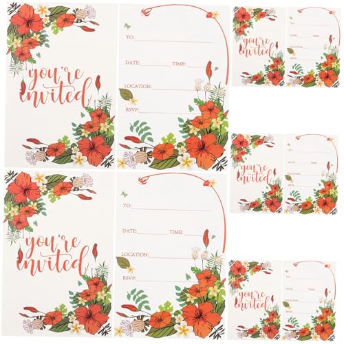 Mobestech 10 Blatt Blumendesign Einladungskarten für Hochzeiten und Feste Dickes Papier Glanzfinish für Herzliche Grüße und Einladungen Mobestech 10 Blatt Blumendesign Einladungskarten für Hochzeiten und Feste Dickes Papier Glanzfinish für Herzliche Grüße und Einladungen von Mobestech