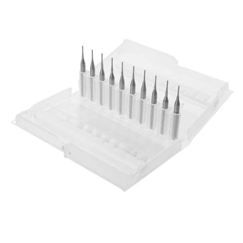 Mobestech 10 Stück Cnc Router Bits Wolframstahl Fräsbohrer Schaft für Pcb Gravur Holz Metall Fräswerkzeuge Vielseitig Langlebig Präzise für Cnc Maschinen von Mobestech