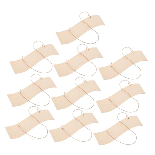 Mobestech 10 Stück Dekorative Hängende Holzschilder für Kreative Diy Projekte Natürliche Holzscheiben für Malerei Kunstdekoration für Wohnzimmer Schlafzimmer von Mobestech