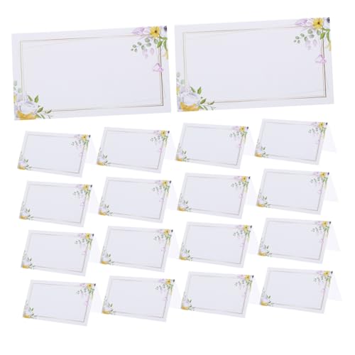 Mobestech 100 Stück Blumen Sitzkarten für Hochzeit und Feier Klappbare Tischkarten mit Floralem Muster Klare Namensanzeige Geeignet für Empfang Dinnerparty Bankett und Babyparty Mobestech 100 Stück Blumen Sitzkarten für Hochzeit und Feier Klappbare Tischkarten mit Floralem Muster Klare Namensanzeige Geeignet für Empfang Dinnerparty Bankett und Babyparty von Mobestech