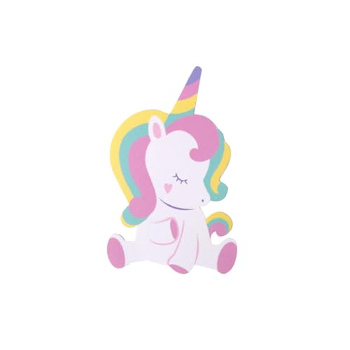 Mobestech 100 Stück Bunte Einhorn Lutscher Papierkarten für Candy Verpackung Dekoration und Mitteilungsfunktion DIY Geschenkpapier Karten ohne Lutscher Geeignet für Kindergeburtstag und von Mobestech