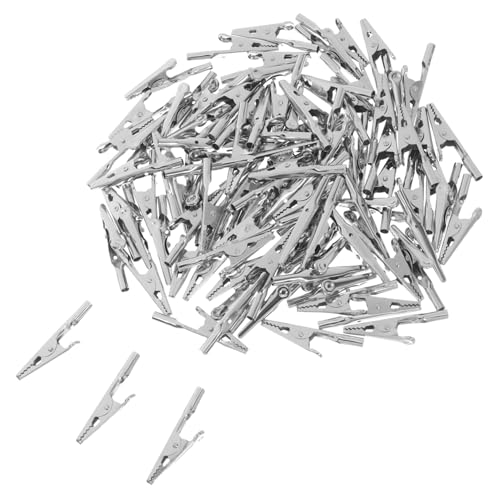Mobestech 100 Stück Metall Alligator Clips Multifunktionale Mini Klemmen für Preisschilder und Notizen Starke Federklemmen für Möbel Vielseitige Halter für Warenanzeigen und Bastelprojekte Mobestech 100 Stück Metall Alligator Clips Multifunktionale Mini Klemmen für Preisschilder und Notizen Starke Federklemmen für Möbel Vielseitige Halter für Warenanzeigen und Bastelprojekte von Mobestech