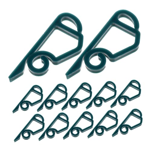 Mobestech 100 Stück Outdoor Lichterkettenhaken Grün Wetterfeste Dachrinnenclips für Weihnachtsbeleuchtung Einfache Montage Vielseitige Aufhängung für Garten Baum Zaun und Dachrinnen Robust von Mobestech