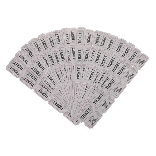 Mobestech 100 Stück Raffle Tickets für Veranstaltungen Gewinnspielkarten für Feste Spiele und Feiern Gedruckt und Platzsparend von Mobestech
