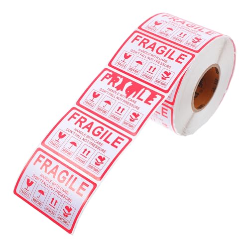 Mobestech 1000 Stück Fragile Logo-aufkleber Zerbrechliche Etiketten Bewegen Warnetiketten Auf Verpackungen Warnaufkleber Versand Zerbrechlicher Etiketten Versandklebeband Rot Kupferplatte Mobestech 1000 Stück Fragile Logo-aufkleber Zerbrechliche Etiketten Bewegen Warnetiketten Auf Verpackungen Warnaufkleber Versand Zerbrechlicher Etiketten Versandklebeband Rot Kupferplatte von Mobestech