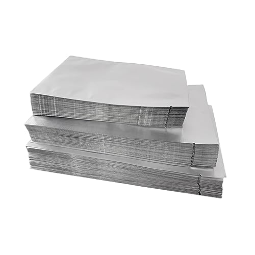Mobestech 100stücke Aluminium Folien Beutel Wiederverwendbare Lebensmittel Aufbewahrungstaschen Für Feuchtigkeitsschutz Und Langzeitlagerung von Mobestech