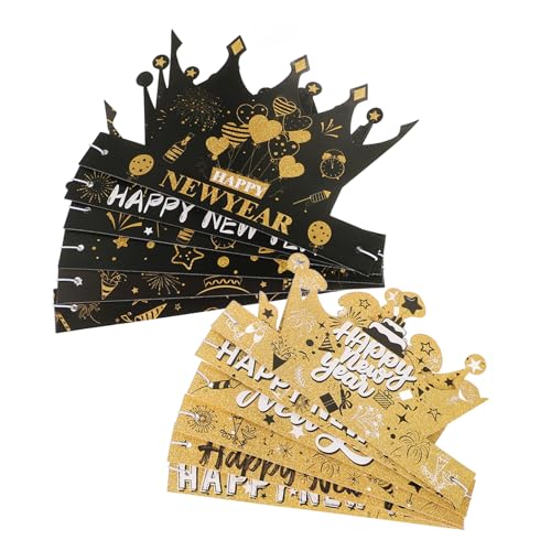 Mobestech 12 Stück Papierhut für das neue Jahr Kinderpartyhüte Neujahrshüte Kopfbedeckung für Silvester Partyhüte für Erwachsene Neujahrsmützen für Erwachsene Neujahrshut Silvester-Zylinder Mobestech 12 Stück Papierhut für das neue Jahr Kinderpartyhüte Neujahrshüte Kopfbedeckung für Silvester Partyhüte für Erwachsene Neujahrsmützen für Erwachsene Neujahrshut Silvester-Zylinder von Mobestech