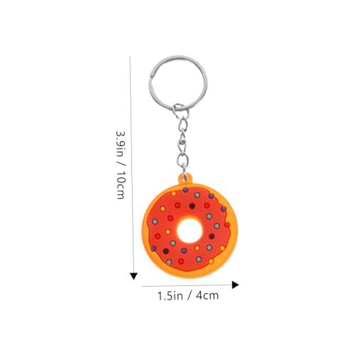 Mobestech 12 Stück Teiliges Donut Schlüsselanhänger Niedliche Cartoon hänger aus Weichem PVC Stilvolle Taschen Rucksackdeko Vielseitiger Schmuck für Geburtstag und Partygeschenke von Mobestech