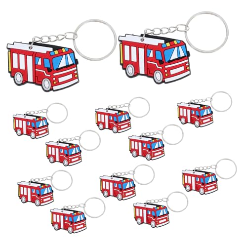 Mobestech 12stücke Teiliges Feuerwehr Schlüsselanhänger Für Kindergeburtstage Einzigartige Feuerwehrmann Party Deko Feuerwehrauto Anhänger Als Mitgebsel Für Feuerwehr Themenfeiern von Mobestech