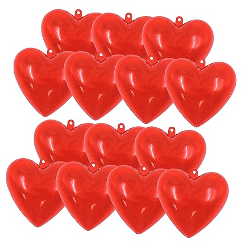 Mobestech 14Stücke Herzförmige Füllkugeln für Valentinstag Dekoration DIY Geschenkverpackung Transparent für Hochzeitsfeiern Jubiläumsfeiern und Kreative Projekte von Mobestech