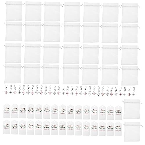 Mobestech 1Satz Angel Charm Schlüsselanhänger mit Tags für Hochzeiten Babypartys Geburtstage King Kette Stilvoller Schlüsselhalter für Freunde von Mobestech