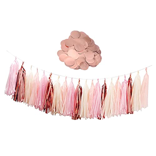 Mobestech 1Satz Papierkonfetti Set mit Luftballonfüllern Dekorationskonfetti für Hochzeiten Geburtstagsfeiern und Valentinstag Partys für Tischdekoration und Kreative von Mobestech