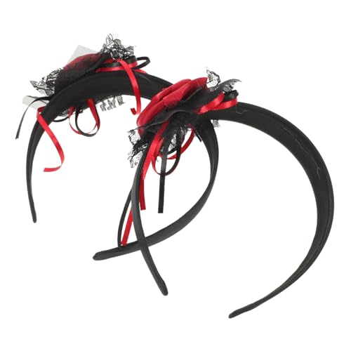 Mobestech 2 Stück Gothic Halloween Braut Haarreif mit Künstlichen Roten Rosen Langlebiges Sicheres und Wiederverwendbares Haarschmuck-accessoire für Cosplay Themenpartys und Halloween Mobestech 2 Stück Gothic Halloween Braut Haarreif mit Künstlichen Roten Rosen Langlebiges Sicheres und Wiederverwendbares Haarschmuck-accessoire für Cosplay Themenpartys und Halloween von Mobestech