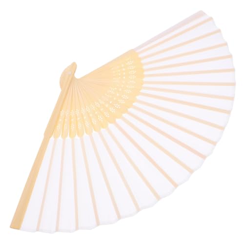 Mobestech 2 Stück Handfächer aus Papier für Hochzeiten und Tanzpartys Faltbare mit Tragetasche Langlebig und Leicht als Hochzeitsgeschenk oder Partyzubehör von Mobestech