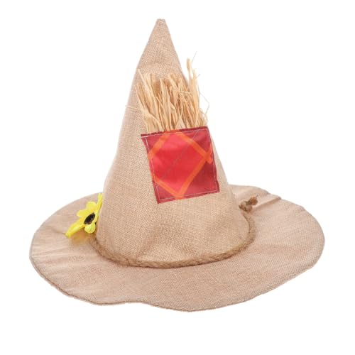 Mobestech 2 Stück Hexenhut Kostüm Halloween Cosplay Halloween Vogelscheuche Zaubererhut Hexenkostüm Hut Sonnenblumen Zauberer Kostümhut Beige Leinen Mobestech 2 Stück Hexenhut Kostüm Halloween Cosplay Halloween Vogelscheuche Zaubererhut Hexenkostüm Hut Sonnenblumen Zauberer Kostümhut Beige Leinen von Mobestech