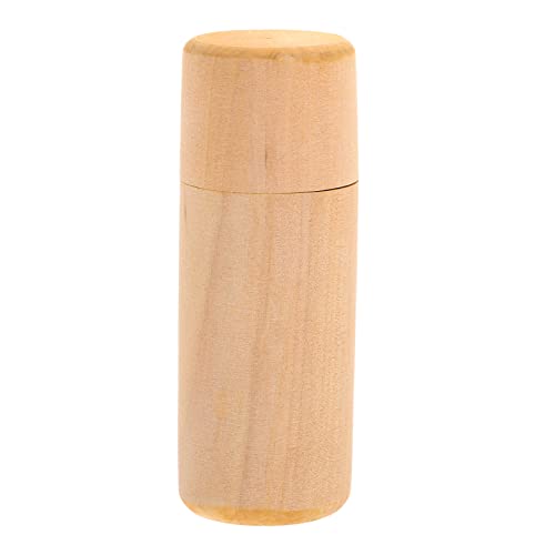 Mobestech 2 Stück Holzbox für Ätherische Öle Aufbewahrungsbox für Ätherische Öle Runde Holzbox mit Einzelplatz zum Organisieren und Schützen Ihrer Duftöle von Mobestech