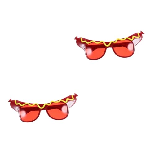 Mobestech 2 Stück Hot-Dog-Spielzeuggläser Brillen für die Sommerparty lustige brille Neuheitsbrille für Erwachsene Gläser für die Party Party-Festival-Brille Abs rot Mobestech 2 Stück Hot-Dog-Spielzeuggläser Brillen für die Sommerparty lustige brille Neuheitsbrille für Erwachsene Gläser für die Party Party-Festival-Brille Abs rot von Mobestech