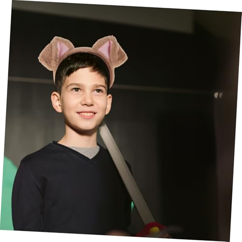 Mobestech 2 Stück Niedliche Cartoon Tierohren Haarreifen mit Dalmatiner Beigefarbenen Ohren Bequeme Kostüm stirnbänder für Erwachsene Party Cosplay accessoires von Mobestech