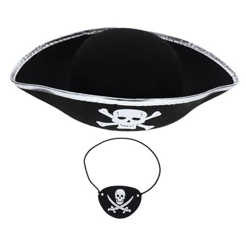 Mobestech 2 Stück Piratenhut und Augenklappe für Mädchen Kostümzubehör für Piratenpartys Karneval und Maskeraden Hochwertige Verkleidung für Stilvollem Design Mobestech 2 Stück Piratenhut und Augenklappe für Mädchen Kostümzubehör für Piratenpartys Karneval und Maskeraden Hochwertige Verkleidung für Stilvollem Design von Mobestech