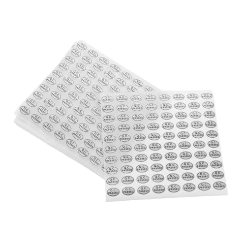 Mobestech 20 Blatt Qc Passed Stickers Selbstklebend Sicherheitsaufkleber für Qualitätskontrolle Produktsiegel mit Einmal Tampernachweis und Sichtbarem Rückstand für Verpackung und Mobestech 20 Blatt Qc Passed Stickers Selbstklebend Sicherheitsaufkleber für Qualitätskontrolle Produktsiegel mit Einmal Tampernachweis und Sichtbarem Rückstand für Verpackung und von Mobestech