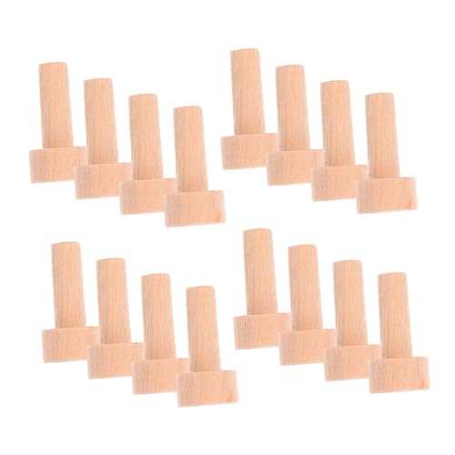 Mobestech 20 Stück Teiliges Kleine Holzachsnägel aus Naturbelassenem Holz für Basteln Holzarbeiten Modelleisenbahn räder und Vielseitige DIY projekte von Mobestech