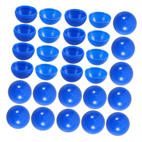 Mobestech 25 Stück Öffbare Raffle Bälle Wiederverwendbare Plastikkugeln für Verlosungen Spiele und Partys Weiße Gewinnspielkugeln für Events und Feierlichkeiten von Mobestech