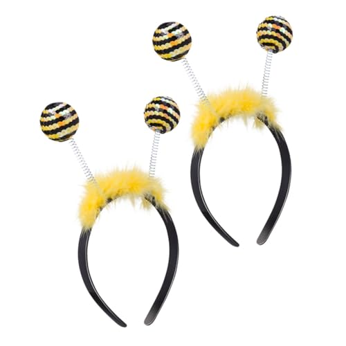 Mobestech 2pcs Biene Antenna Stirnband Für Frauen Party Cosplay Bumble Biene Stirnband Halloween Bienenhaarbänder Haare Haar Hoop Headwear Party Vorräte Mobestech 2pcs Biene Antenna Stirnband Für Frauen Party Cosplay Bumble Biene Stirnband Halloween Bienenhaarbänder Haare Haar Hoop Headwear Party Vorräte von Mobestech