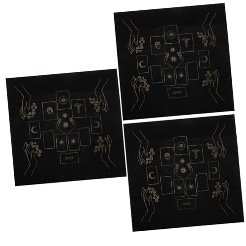Mobestech 3 Sätze Tarot Tischdecke aus Flanell Dekorative Altardecke für Wahrsagung mit Tragbarem Aufbewahrungsbeutel für Tarotkarten und Kartenlese Events Mobestech 3 Sätze Tarot Tischdecke aus Flanell Dekorative Altardecke für Wahrsagung mit Tragbarem Aufbewahrungsbeutel für Tarotkarten und Kartenlese Events von Mobestech