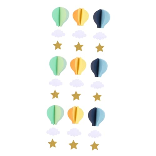 Mobestech 3 Sätze Teiliges Hot Air Balloon Dekorationen Für Kinderzimmer Hängende Wolken Dekorationen Für Babyparty Hochzeiten Und Festlichkeiten 3 Stück * 3 von Mobestech