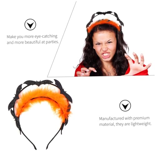 Mobestech 3 Stück Halloween Fledermaus Haarreif Teiliges Kopfschmuck Party Haarschmuck Orange Nonwoven Material Mobestech 3 Stück Halloween Fledermaus Haarreif Teiliges Kopfschmuck Party Haarschmuck Orange Nonwoven Material von Mobestech