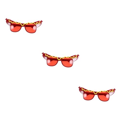 Mobestech 3 Stück Hot-Dog-Spielzeuggläser lustige brille Party Kostümgläser flippige Brille Brillenkostüm Brille Foto-Requisite Scherzbrille Kostüm-Sonnenbrille Abs rot Mobestech 3 Stück Hot-Dog-Spielzeuggläser lustige brille Party Kostümgläser flippige Brille Brillenkostüm Brille Foto-Requisite Scherzbrille Kostüm-Sonnenbrille Abs rot von Mobestech