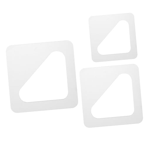 Mobestech 3 Stück Teiliges Transparentes Schneidebrett Handgriff Schablonen Küchenführung für Charcuterie Bretter Hochtransparente und Langlebige Vorlagen für Präzise Schnitte und von Mobestech