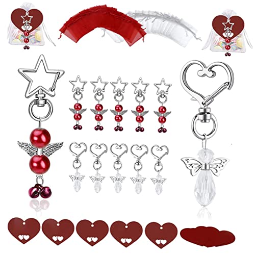 Mobestech 30Sätze Schlüsselringe mit Anhängern Kreative Glücksbringer für Hochzeiten Weihnachten und Feiern Rote und Weiße Schlüsselanhänger Mobestech 30Sätze Schlüsselringe mit Anhängern Kreative Glücksbringer für Hochzeiten Weihnachten und Feiern Rote und Weiße Schlüsselanhänger von Mobestech