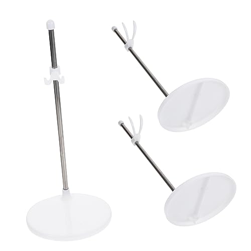 Mobestech 3Stücke Puppenständer Verstellbare Figurenhalter für Puppen und Modelle Stabiler Display Halter für Regale und Tischplatten Puppenzubehör für Kreatives von Mobestech