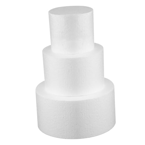 Mobestech 3stücke Kuchenattrappen Kuchenmodelle Falsche Kuchendekore Dreistöckige Torte Hochzeitstorte Runde Mobestech 3stücke Kuchenattrappen Kuchenmodelle Falsche Kuchendekore Dreistöckige Torte Hochzeitstorte Runde von Mobestech