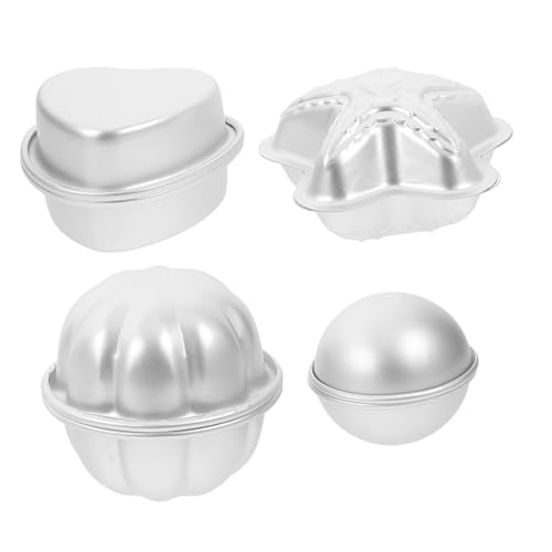 Mobestech 4 Paare Teiliges Aluminiumlegierung Badebomben Formen Vielseitige Formen für Diy Einfaches Entformen Wiederverwendbar für Bastelprojekte Mobestech 4 Paare Teiliges Aluminiumlegierung Badebomben Formen Vielseitige Formen für Diy Einfaches Entformen Wiederverwendbar für Bastelprojekte von Mobestech