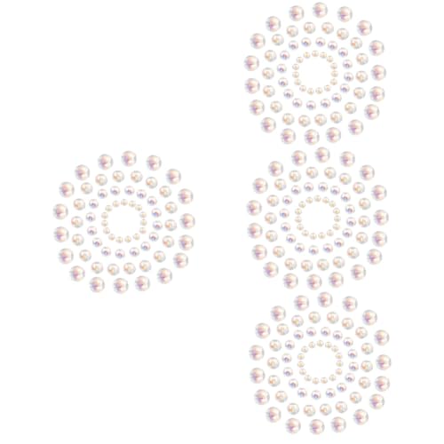 Mobestech 4 Sätze Ab Farben Glasperlen Transparente Diy Bastelperlen Für Schmuckherstellung Rund Glänzende Oberfläche Für Armbänder Und Kreative Projekte 100 Stück * 4 von Mobestech