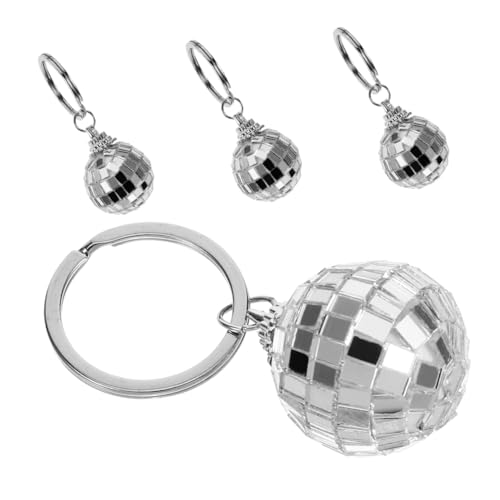 Mobestech 4 Stück Bezaubernder Discokugel Schlüsselanhänger Ornament Discokugeln Winzige Dekorationen Form Charms Junggesellinnenabschied Gastgeschenk Spiegelkugel Mobestech 4 Stück Bezaubernder Discokugel Schlüsselanhänger Ornament Discokugeln Winzige Dekorationen Form Charms Junggesellinnenabschied Gastgeschenk Spiegelkugel von Mobestech