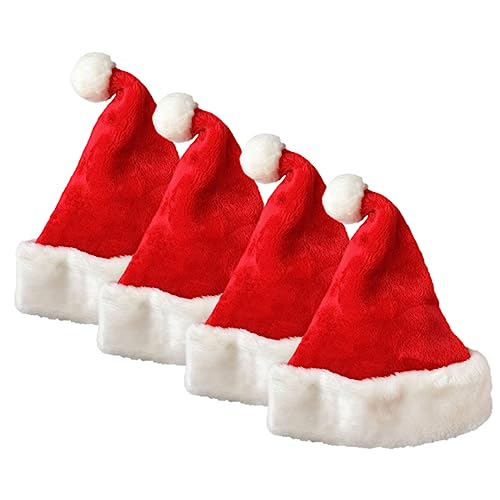 Mobestech 4 Stück Dicke Weihnachtsmützen aus Klassische Santa Hüte mit Weichem Plüsch Festliche Xmas Party Caps für Erwachsene für Weihnachtsfeiern und Familienfeiern Mobestech 4 Stück Dicke Weihnachtsmützen aus Klassische Santa Hüte mit Weichem Plüsch Festliche Xmas Party Caps für Erwachsene für Weihnachtsfeiern und Familienfeiern von Mobestech