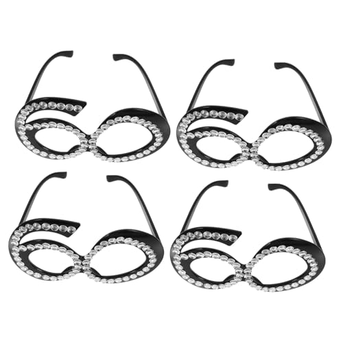 Mobestech 4 Stück Glitzernde Geburtstagsbrille Leichte Zahlen-sonnenbrillen Wiederverwendbare Partydeko für Jubiläums Geburtstagsfeiern Unisex Foto-accessoires Mobestech 4 Stück Glitzernde Geburtstagsbrille Leichte Zahlen-sonnenbrillen Wiederverwendbare Partydeko für Jubiläums Geburtstagsfeiern Unisex Foto-accessoires von Mobestech