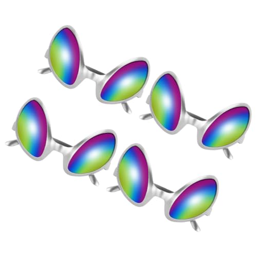 Mobestech 4 Stück lustige Brille Halloween-Alien-Brille lustige sonnenbrille für erwachsene Sonnenbrille, lustige Requisiten-Party Alien-Sonnenbrille für Erwachsene Neuheit Brille Plastik Mobestech 4 Stück lustige Brille Halloween-Alien-Brille lustige sonnenbrille für erwachsene Sonnenbrille, lustige Requisiten-Party Alien-Sonnenbrille für Erwachsene Neuheit Brille Plastik von Mobestech